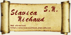 Slavica Michaud vizit kartica